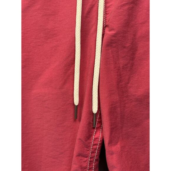 Express Swim Trunks Mens Small Red Pockets Embroidered Lined Retro - Picture 7 of 10